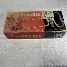 Vintage Mason Crave-rite Meat Craving Fork. With Orig Box.