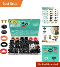 158-Pc Faucet Washer  Garden Hose Gasket Kit for Quick Plumbing Repairs