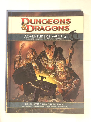 DnD Dungeons And Dragons Adventurers Vault 2 Hardcover Book 4th Edition