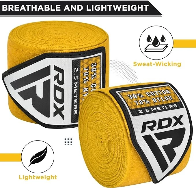 RDX Kids Boxing Hand Wraps 2.5M – Inner Gloves, Wrist Support & Fist Protection - Image 2 of 4