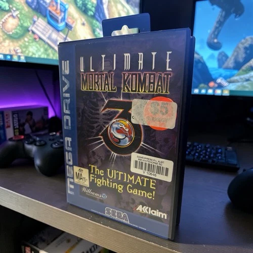 Ultimate Mortal Kombat 3 Sega Megadrive PAL in box RARE - Complete & Tested