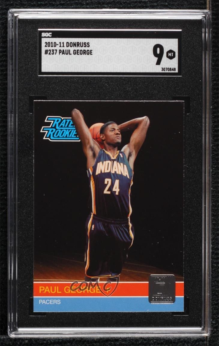2010-11 Donruss Rated Rookie Paul George #237 SGC 9 MINT 2t7
