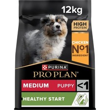 Purina Pro Plan Medium Puppy Healthy Start Chicken Dry Dog Food 12kg - Free P&P 3.80 per kilo