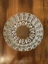 CIGAR ASHTRAY Cigarette Or Smoke Ashtray Mid Century HEAVY GLASS Retro Smoking