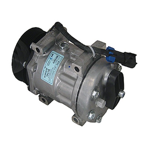 Replacement A/C Compressor 7H15 8 Groove - Picture 2 of 3