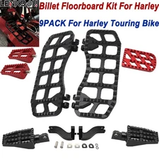 For Harley Touring Footboard Footpeg Shifter Pegs Brake Pedal Electra Road Glide