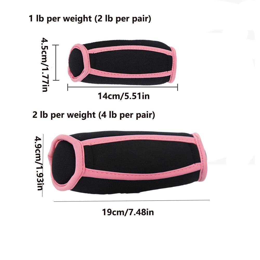 1 Paio Pesi Mani Supporto Polso per Donna Uomo Manubri Morbidi 1/2 Lb Passeggio foto 3