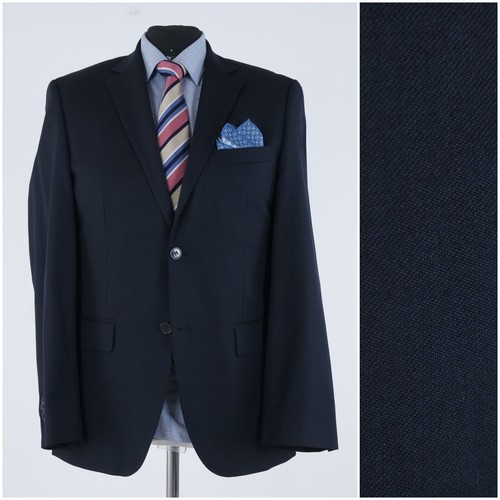 Mens Dark Blue Sport Coat 44R US Size DANIEL HECHTER Wool Blazer Jacket - 第 1/14 張圖片
