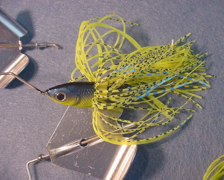 2 ~ 1/2 oz  Buzzbaits Pro Assassinator Patented Drop Head Buzzbait ~Blue Chart. - Image 2