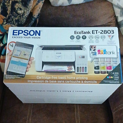 Epson EcoTank ET-2803 Wireless Color All-in-One Printer, EcoTank Series