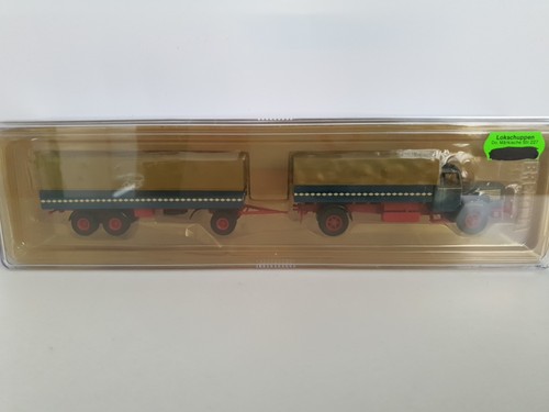 Z907 Brekina H0 1:87 Neu ovp 74509 Büssing 8000 S Lastzug 1952 - 1955 Blau