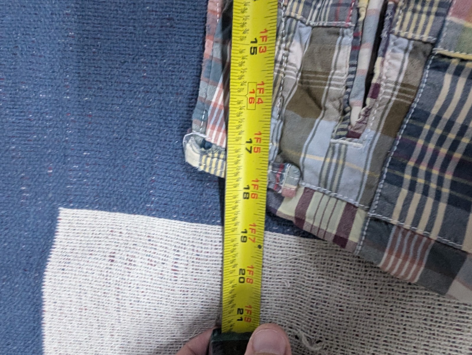 American Eagle Shorts Men's Patchwork Multicolor … - image 5