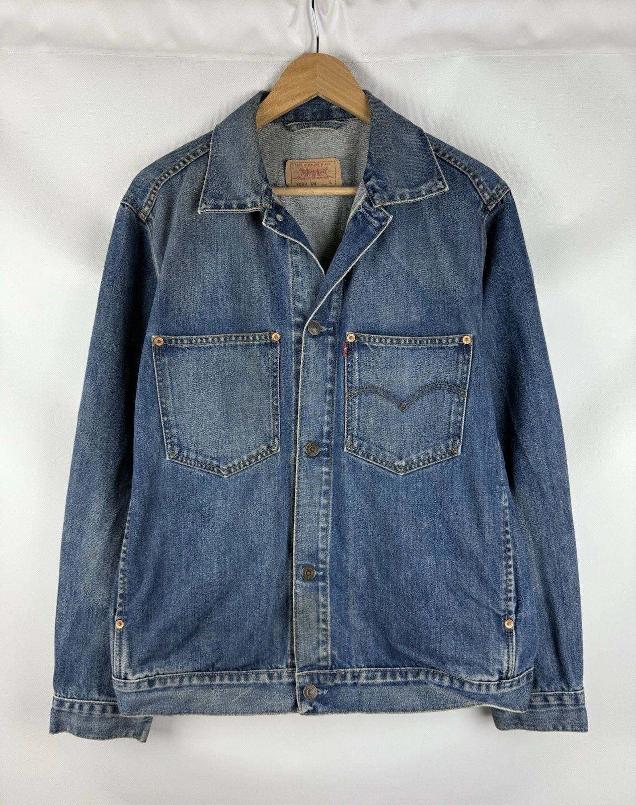 Levi’s Vintage 70511 Men’s Denim Trucker Jacket Size L