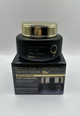 Farmstay Black Snail & Peptide 9 PERFECT CREAM Deep Nourishing 55mL New in Box