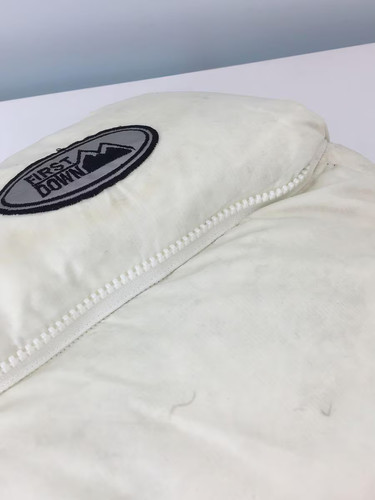 FIRST DOWN Down Jacket, Size S, Nylon, White, Solid Color - Picture 9 of 9