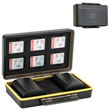 LP-E6 LP-E6N LP-E6NH Battery SD Card Case Holder for 6 SD 2 Battery, Water-Re...