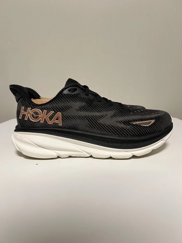 Hoka One One Clifton 9 1132211 BRGL Negro Zapatos para Correr Tenis Para Mujer EE. UU. 9 D Foto 4 de 4