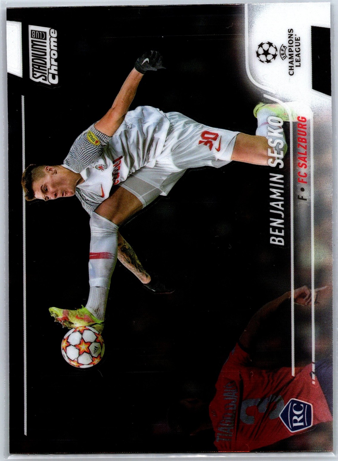 2021-22 Stadium Club Chrome UEFA Champions League #49 Benjamin Sesko