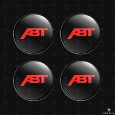 Abt Wheel Hub Caps Stickers Set Of 4 3d Domed Resin Decal Emblems Logo