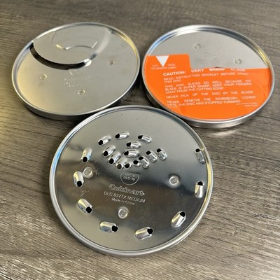 Cuisinart Food Processor Disc Set DLC-837TX DLC-844TX DLC-144 Lot 3