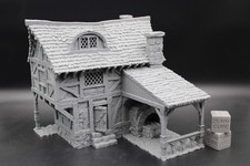 Tabletop Terrain Blacksmith House Dnd RPG wargame skirmish 28 32mm