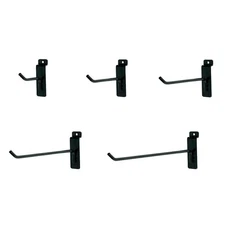 SSWBasics Slatwall Accessories Set - 50 Assorted Slatwall Hooks 10 Each of 2"