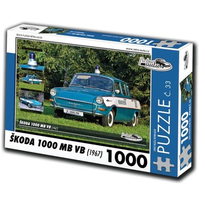 RETRO-AUTA Puzzle Nr. 33 Skoda 1000 MB VB (1967) 1000 Teile