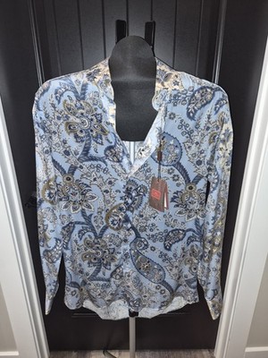 Etro Men's Long Sleeve Button-Up Shirt Size 40
