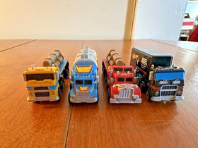 4 MICRO MACHINES Galoob #4 HEAVY WORKERS #7 Lumberjacks SEMI TRUCK COLLECTION