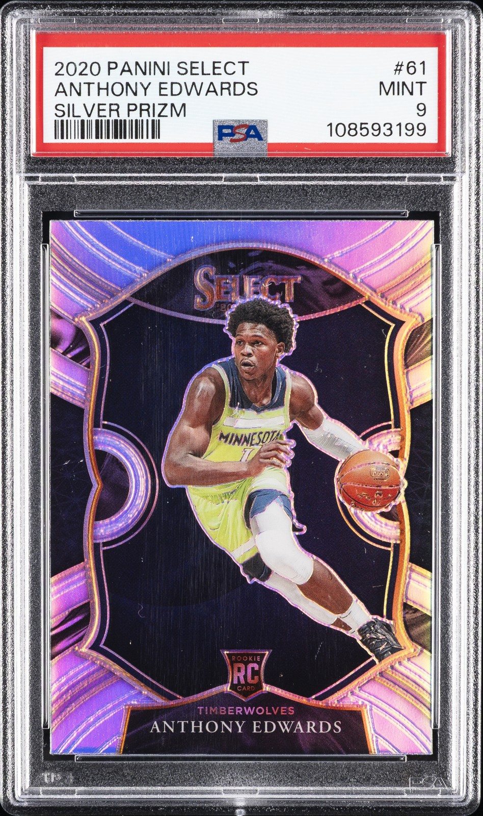 Anthony Edwards Silver Prizm #61