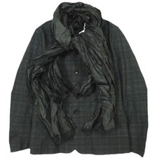 Tao Comme Des Garcons 23Ss Made In Japan Checked Nylon Taffeta Jacket With Scarf