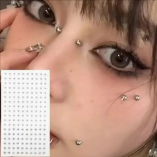 58pcs Non Piercing Lip Nails Sticker Self adhesive Waterproof Reusable Fake Lip