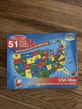Melissa And Doug 51 Piece Floor Puzzle United States Of America Age 6 3 x2