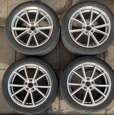 Audi A1 A4 S Line Black Edition Style 18” Alloy Wheels 5 Twin Spoke Grey Set x4