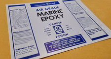 Blues Brothers - Original Movie Prop - Marine Epoxy Glue Can Label - Dan Aykroyd