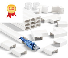 Cord Cover Wall Kit, YCLYC 157in Wire Covers for Cords - Small-157in, White