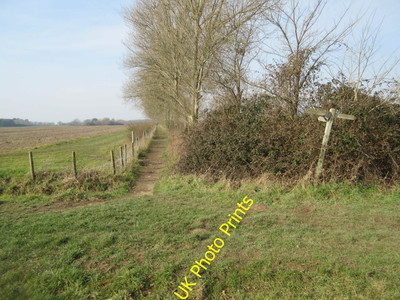 Foto 6x4 Route zum Bosham Dell Quay geradeaus für öffentlichen Fußweg 23 c2016