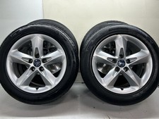 FORD FOCUS 16" ALLOY WHEELS 5 SPOKES 205/55R16 TYRES 8M5J-EA 7J