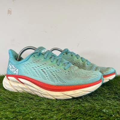 Hoka One One Turnschuhe Größe 7,5 Damen blau Clifton 8 Gehen Fitness Laufschuhe