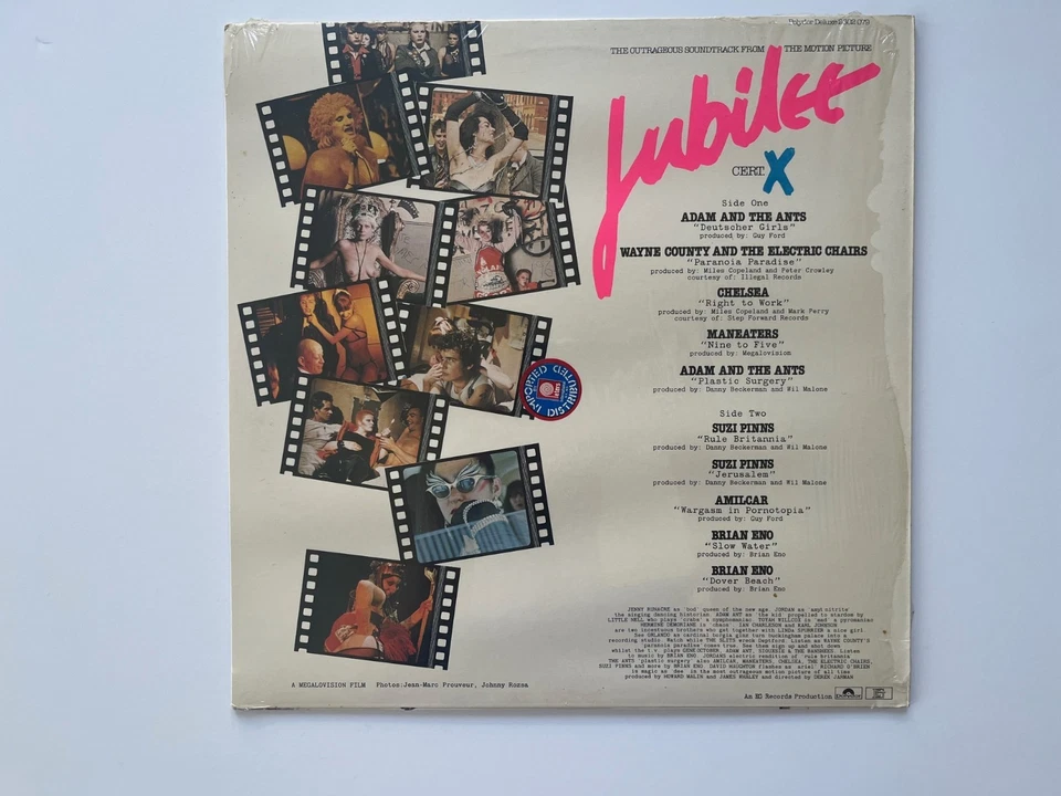 JUBILEE ~ 1978 Soundtrack PUNK - BRIAN ENO record vinyl UNPLAYED mostly sealed - Image 2 of 4