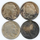 1916 1916-D 1917-D 1918-D Buffalo Nickels Lot of 4 5c