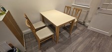 Marble Dining Table and 4 Chairs From Furniture Village 