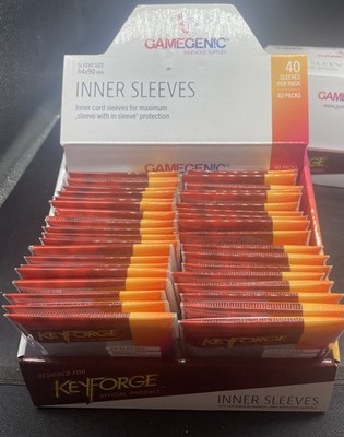 1560 Gamegenic: Keyforge Game Card Inner Sleeves 64 x 90 mm 40 Packs Of 40  Ea. | eBay