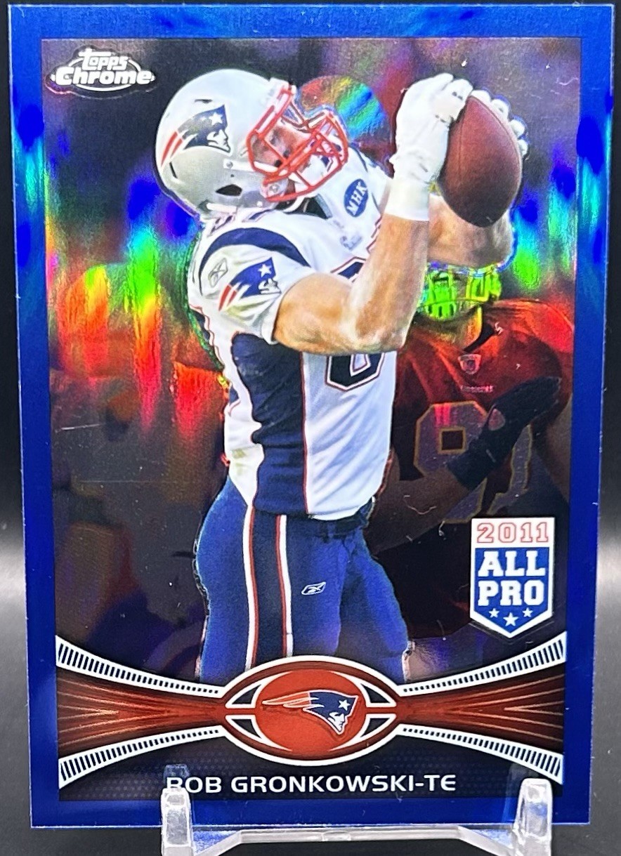 2012 Topps Chrome Blue Refractors #12 Rob Gronkowski /199 Color Match Centered