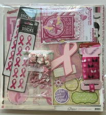 Mixed Lot of Breast Cancer-Moxie, Karen Foster, Colorplay, Me & My Big Ideas,