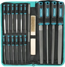 31PCs Metal File Set,Metal Files,Metal Files for Steel,12 Needle Files with Case