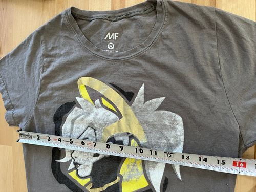 MF Overwatch Mercy w/ Wings Graphics GRAY Short Sleeve T-Shirt - Girls Teens XL - Picture 6 of 8