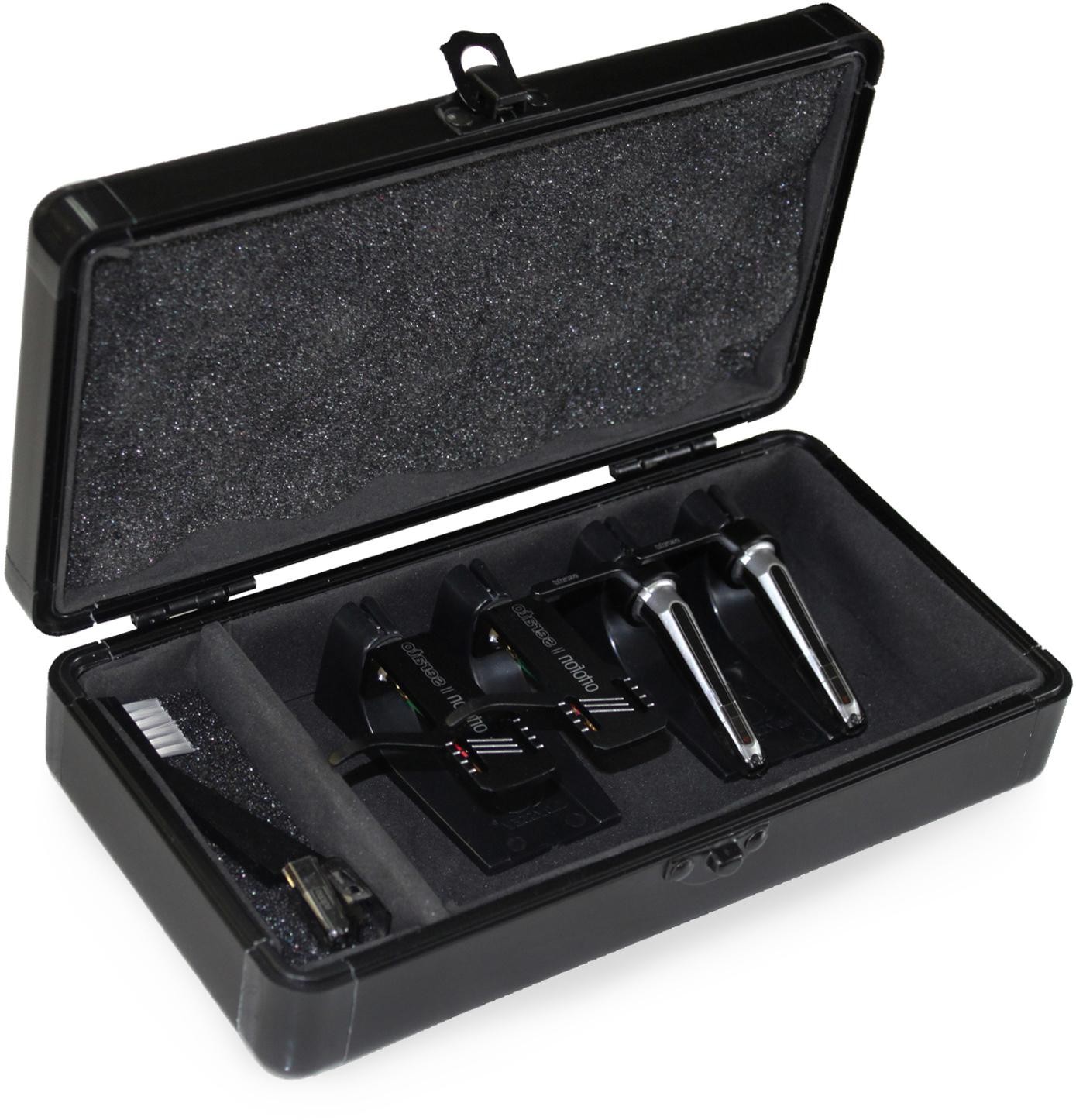 Odyssey KCC4PR2BL Black Quad Turntable Cartridge Case 5-Pack Bundle