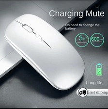 Wireless Mouse For Laptop PC Bluetooth Rechargeable Mouses Computer Silent Mice