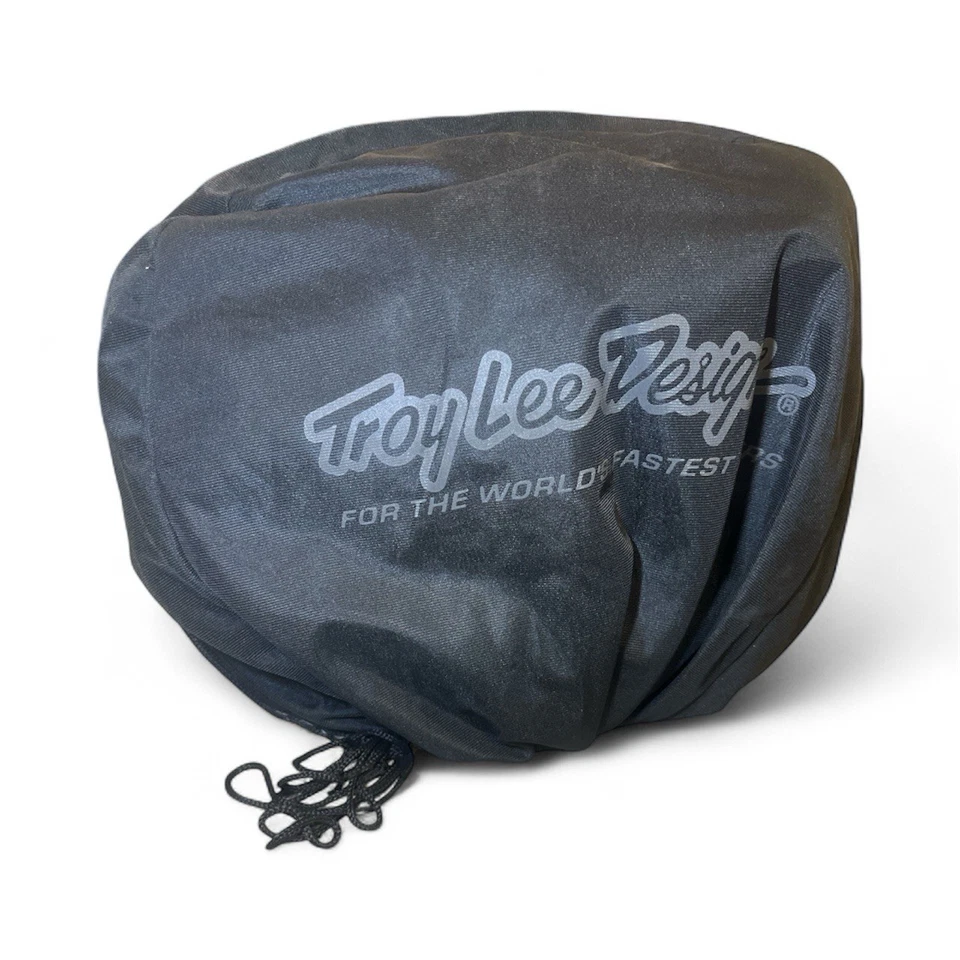 (No Box) Troy Lee Youth SE4 Skully Dirt Bike Helmet Silver/Blue Youth Medium - Image 4 of 4